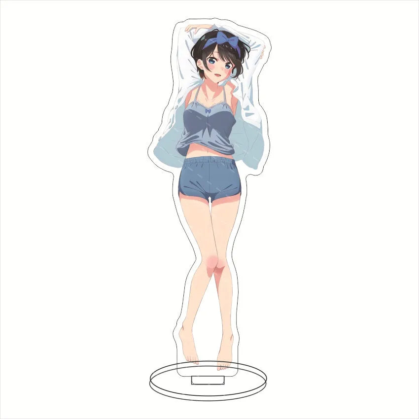16CM Anime Figure Rent A Girlfriend‌ Mizuhara Chizuru Sarashina Ruka Nanami Mami Sakurasawa Sumi Cos Acrylic Stand Ornaments