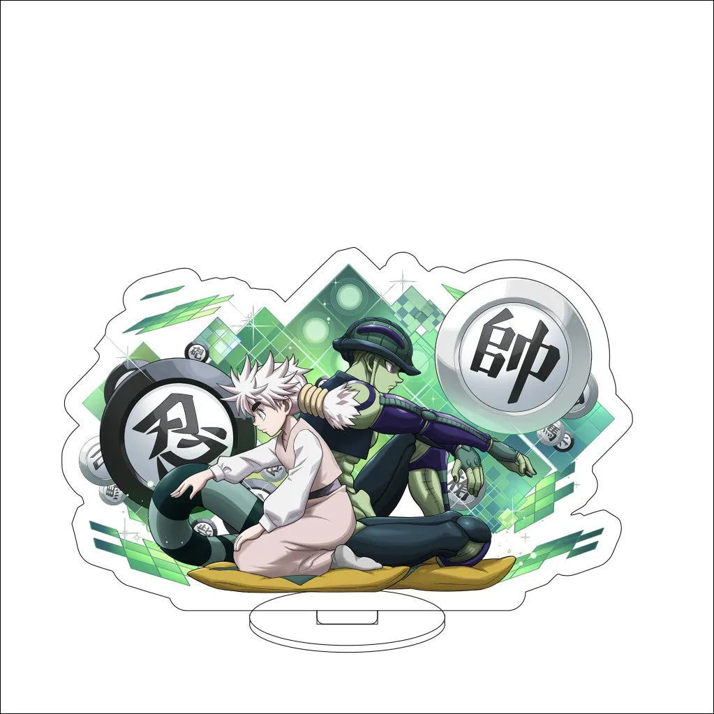 16CM Anime HUNTER x HUNTER Kite Kurapika Gon Freecss Killua Zoldyck Hisoka Cos Acrylic Figure Stand Ornaments Exquisite Gifts
