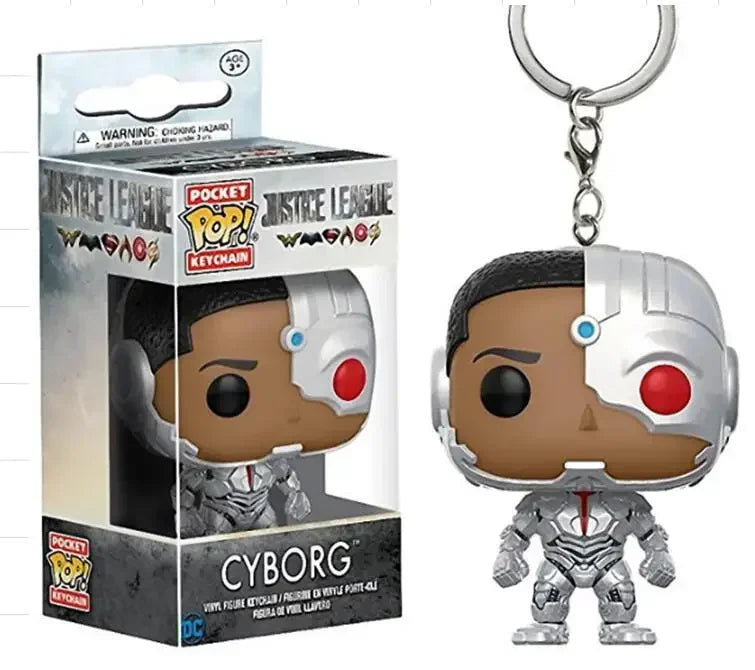 FUNKO POP The Avengers Marvels Iron Man Rocket Spider-man Hulk Loki Thor Captain America Panther Pocket Keychain Model Toys Gift