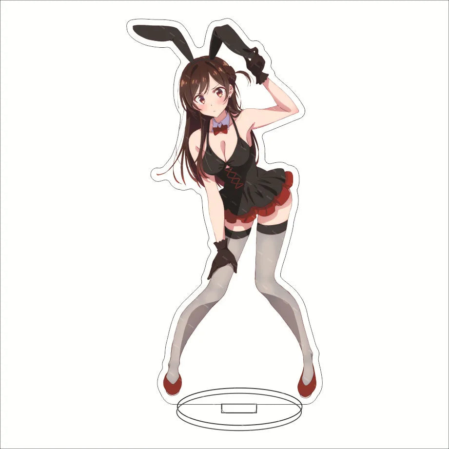 16CM Anime Figure Rent A Girlfriend‌ Ichinose Chizuru Sarashina Ruka Sakurasawa Sumi Nanami Mami Cos Acrylic Stand Ornament Gift