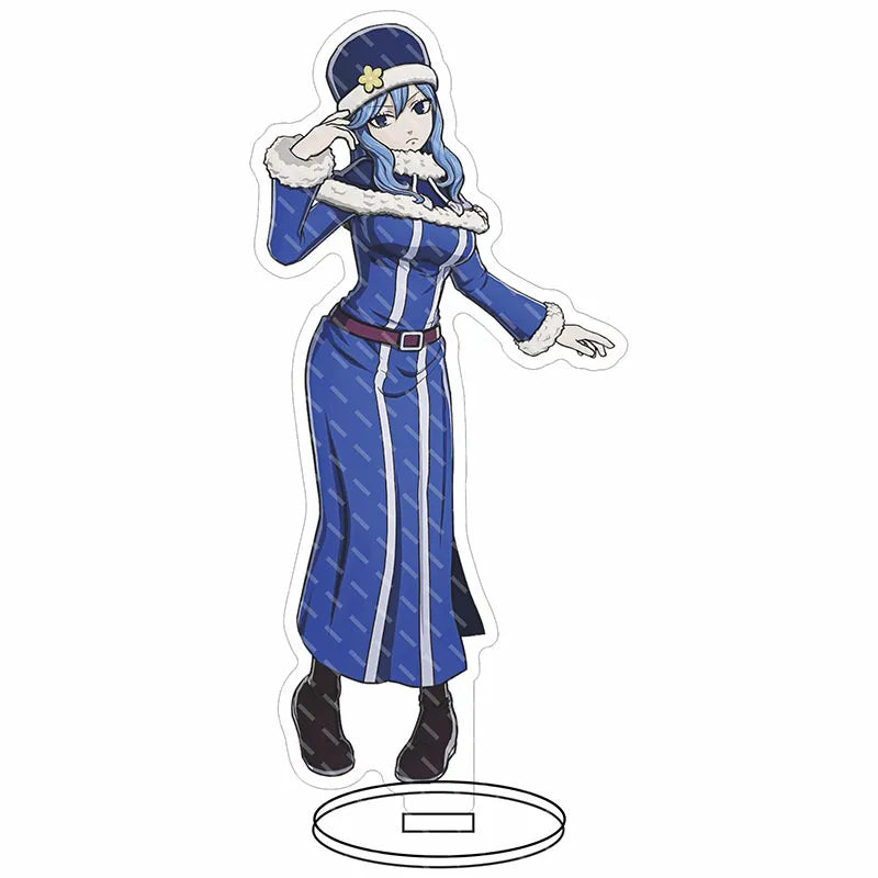 16CM Anime Figure FAIRY TAIL Natsu Dragneel Lucy Heartfilia Erza Scarlet Wendy Marvell Cos Acrylic Big Stand Ornaments Gifts