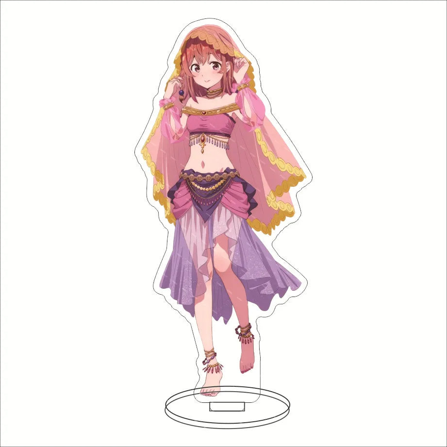 16CM Anime Figure Rent A Girlfriend‌ Ichinose Chizuru Sarashina Ruka Sakurasawa Sumi Nanami Mami Cos Acrylic Stand Ornament Gift