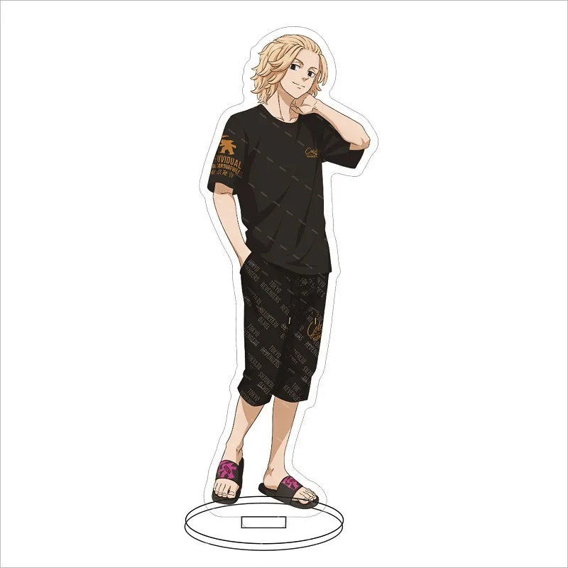 16CM Anime Figure ‌Tokyo Revengers Hanagaki Takemichi Matsuno Chifuyu Mikey‌ Basho Keisuke Cos Acrylic Stand Ornaments Gifts