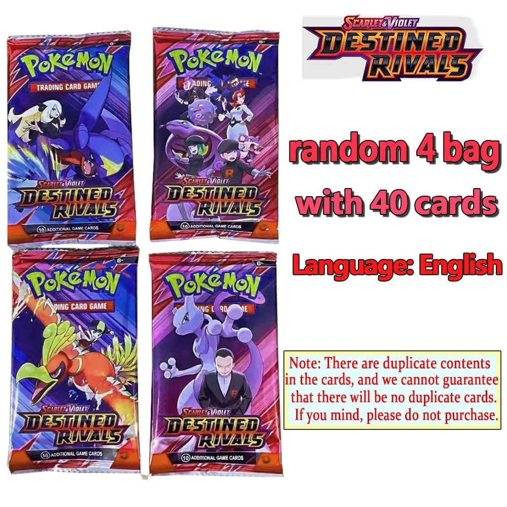 360Pcs Pokemon Card Prismatic Evolutions Scarlet Violet 151 Destined Rivals Black Bolt English Booster Battle Transaction Card