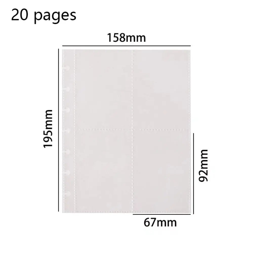 Kpop Photo Album New INS Multi-pockets Loose-leaf Binder 3 Inch Photocard Holder Idol Cards Collect Book Star Chaser