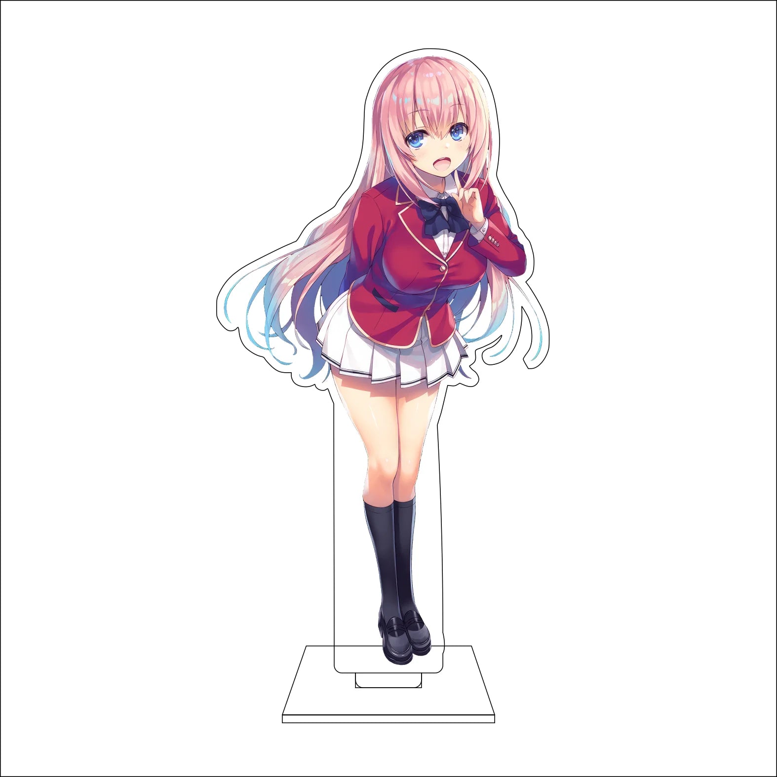16CM Anime Classroom of the Elite Cosplay Acrylic Figure Stand Plate Ibuki Mio Karuizawa Kei Horikita Suzune Ornaments Gifts