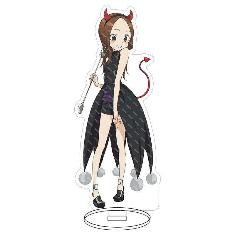 16CM Anime Figure Teasing Master Takagi-san Nishikata Takagi Cos Acrylic Stand Ornaments Cute Chrismas Gifts