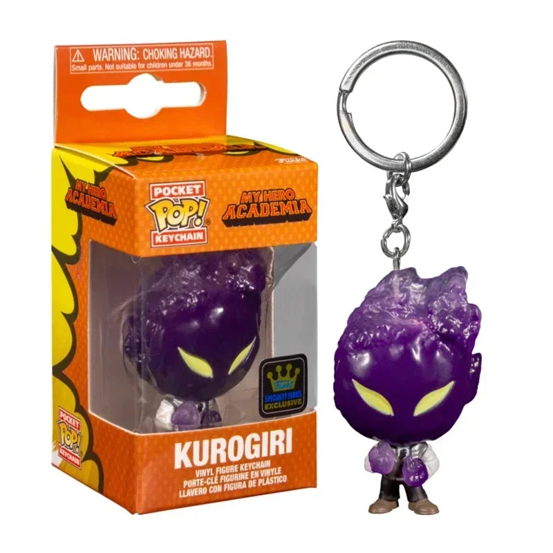 Funko Pop Keychain Toy My Hero Academia Deku Kyoka Jiro Neito Monoma Izuku Midoriya Shoto Todoroki All Might Bakugo PVC Toys