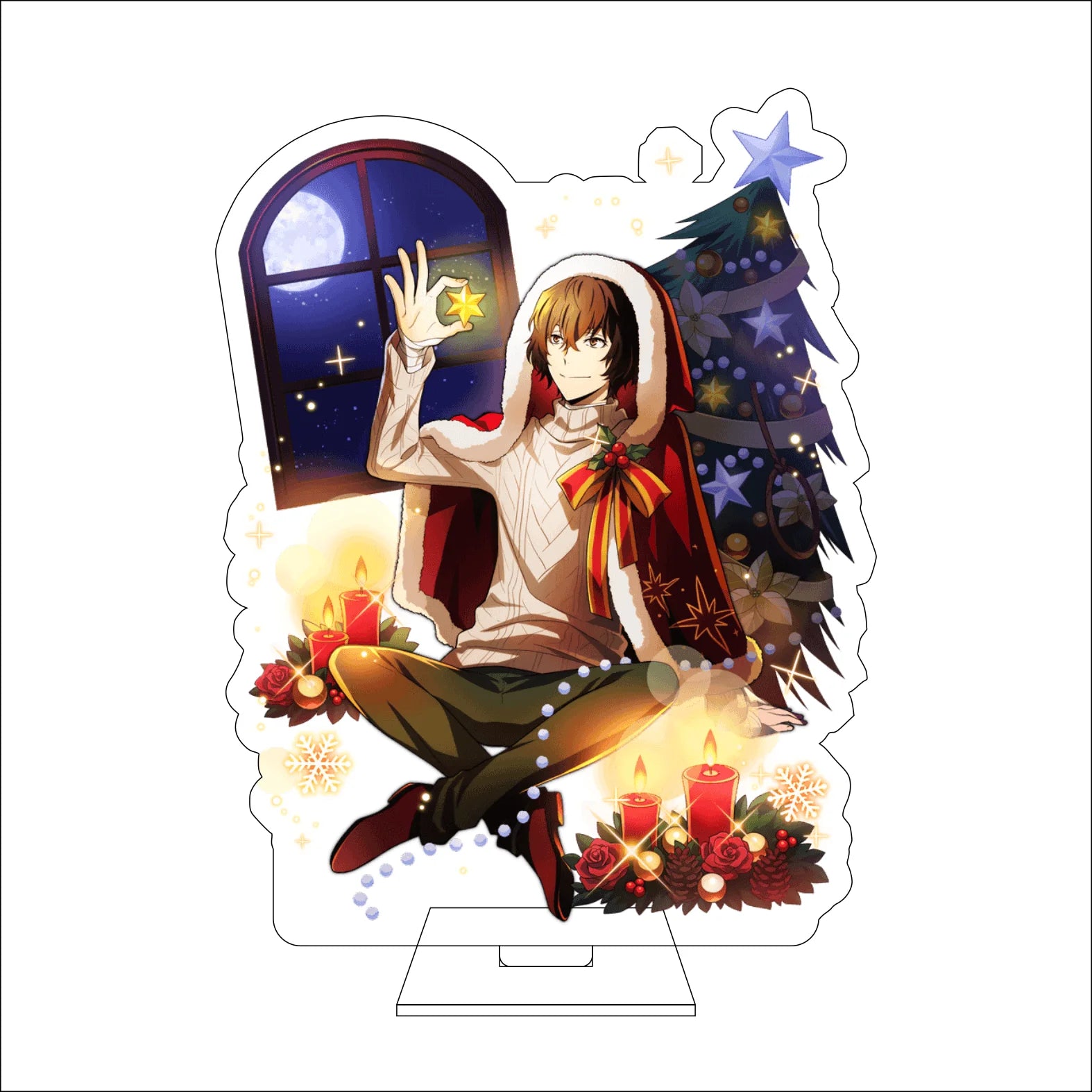 16CM Anime Bungo Stray Dogs Cosplay Acrylic Figure Stand Plate Ryunosuke Akutagawa Nakahara Chuuya Ornaments Gifts