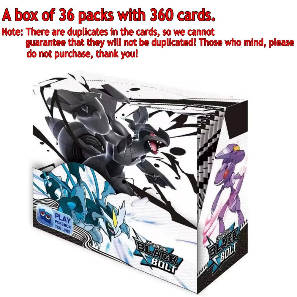 360Pcs Pokemon Card Prismatic Evolutions Scarlet Violet 151 Destined Rivals Black Bolt English Booster Battle Transaction Card