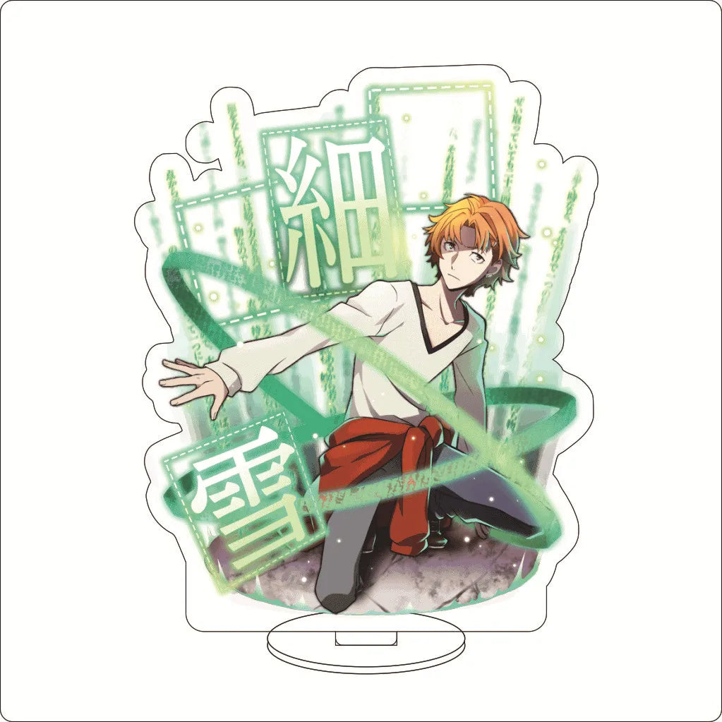 16CM Anime ‌Bungo Stray Dogs Nakajima Atsushi Dazai Osamu Kunikida Doppo Edogawa Ranpo Cos Acrylic Figure Stand Ornaments Gifts