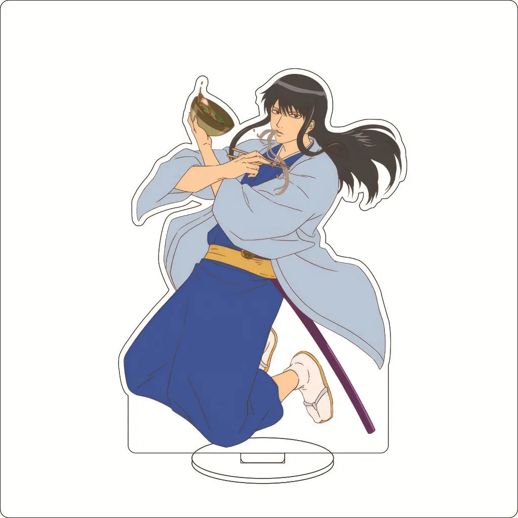 16CM Anime Gintama Sakata Gintoki Shimura Shinpachi Kagura Kondou Isao Okita Sougo Cos Acrylic Figure Stand Ornaments Gifts