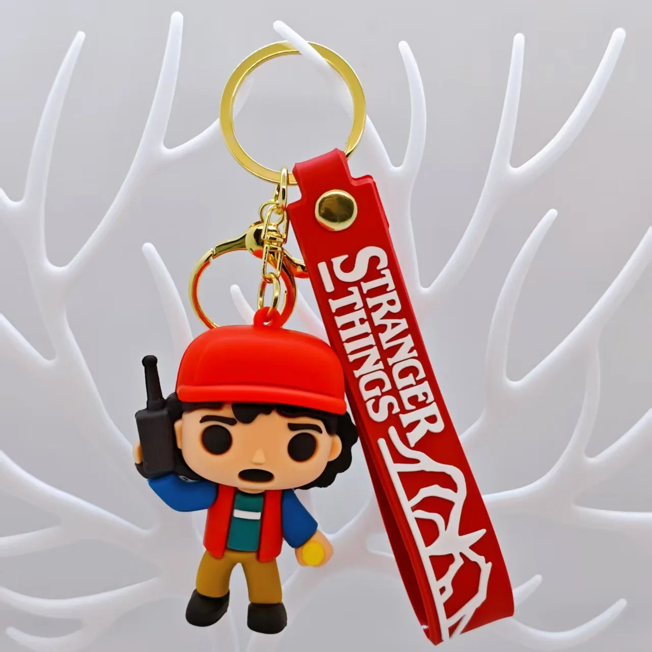 Funko Pop Pocket Pop Keychain Stranger Things Eleven Robin Barb Steve Dustin Key Ring Chain Model Toy Adults Children Gift Toys