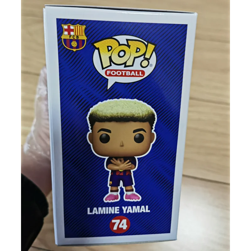 Original Funko Pop Lamine Yamal Figure FC Barcelona La Liga Football Collectible Figurine Desktop Ornament Perfect New Year Gift
