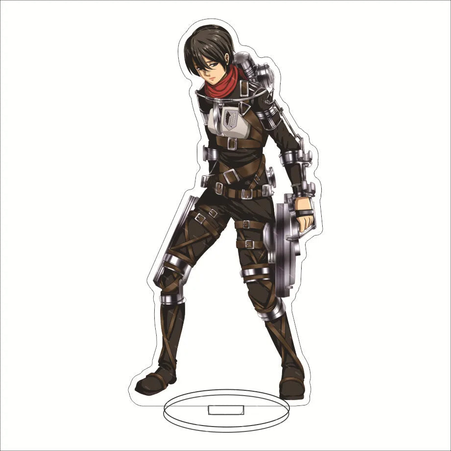 16CM Anime Figure ‌Attack on Titan Eren Jaeger Mikasa Ackerman Armin Arlert Levi Ackerman Cos Acrylic Stand Ornaments Gifts