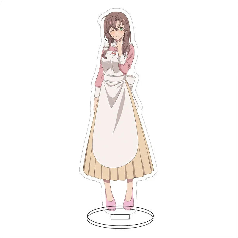 16CM Anime Figure The Misfit of Demon King Academy Misha Necron Sasha Necron Misha Ilioroggo Cos Acrylic Stand Ornaments Gifts