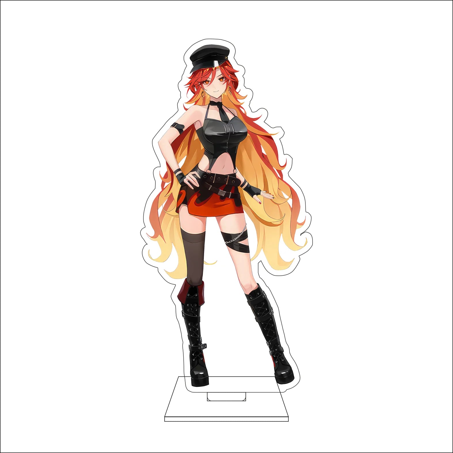 16CM Anime Genshin Impact Cosplay Acrylic Figure Stand Plate Mavuika Ornaments Gifts