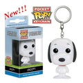 New Arrival FUNKO POP Pocket Keychains Peanuts Snoopy with hat new snoopy Keychain with box Action Figure Toys for Ornaments