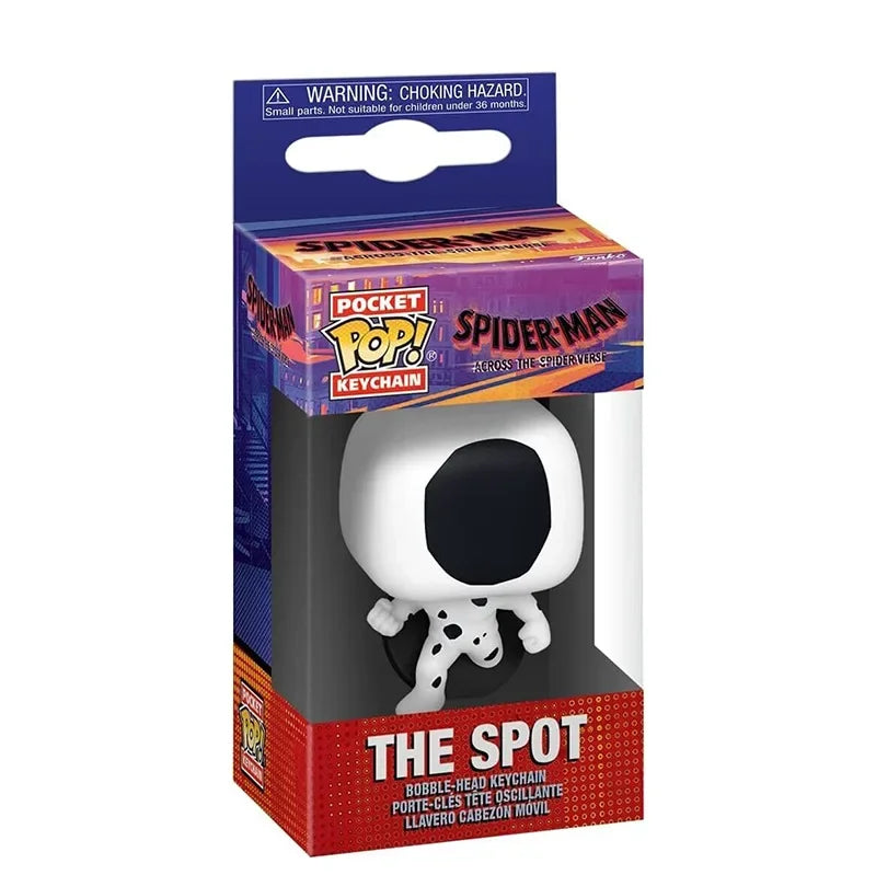 FUNKO POP Spider-Man the Spot Spider-GWEN GREEN GOBLIN ZOMBIE HUNTER SPIDEY Peter Parker Mysterio Keychain Vinyl Figure Toys