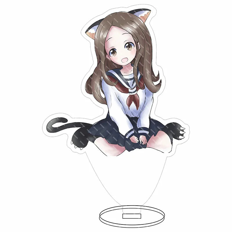 16CM Anime Figure Teasing Master Takagi-san Nishikata Takagi Cos Acrylic Stand Ornaments Cute Chrismas Gifts