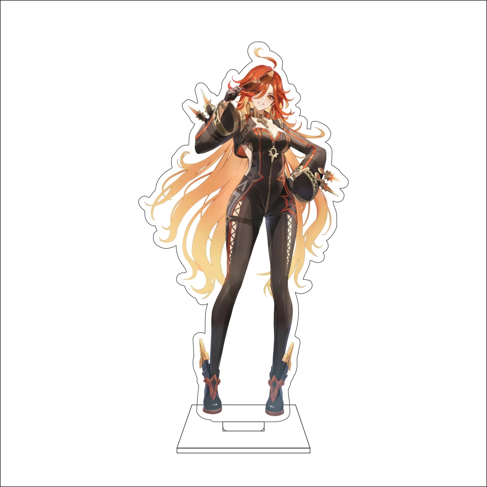 16CM Anime Genshin Impact Cosplay Acrylic Figure Stand Plate Mavuika Ornaments Gifts