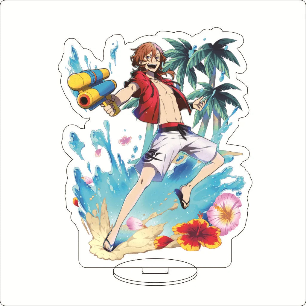 16CM Anime ‌Bungo Stray Dogs Nakajima Atsushi Dazai Osamu Kunikida Doppo Edogawa Ranpo Cos Acrylic Figure Stand Ornaments Gifts