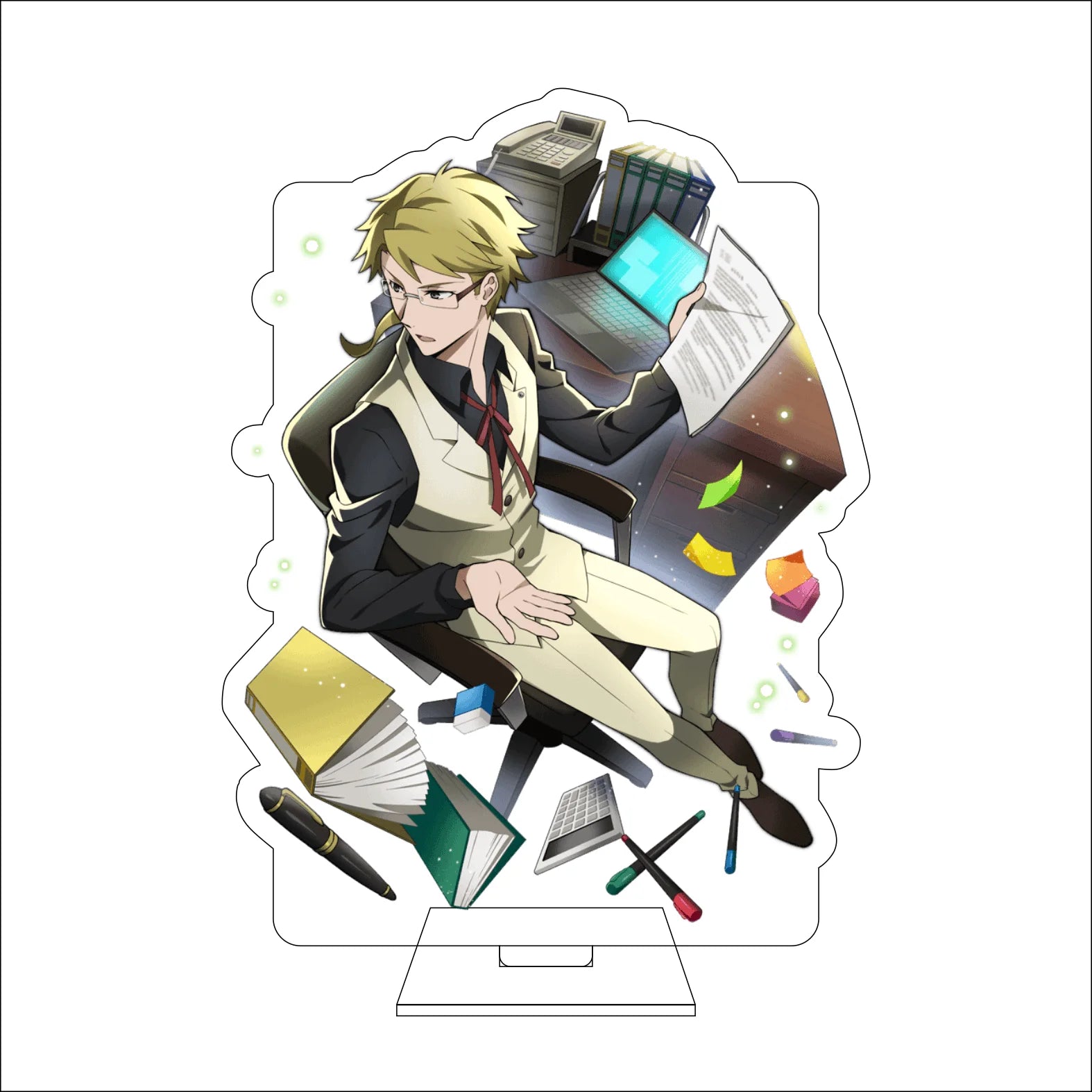 16CM Anime Bungo Stray Dogs Cosplay Acrylic Figure Stand Plate Ryunosuke Akutagawa Nakahara Chuuya Ornaments Gifts