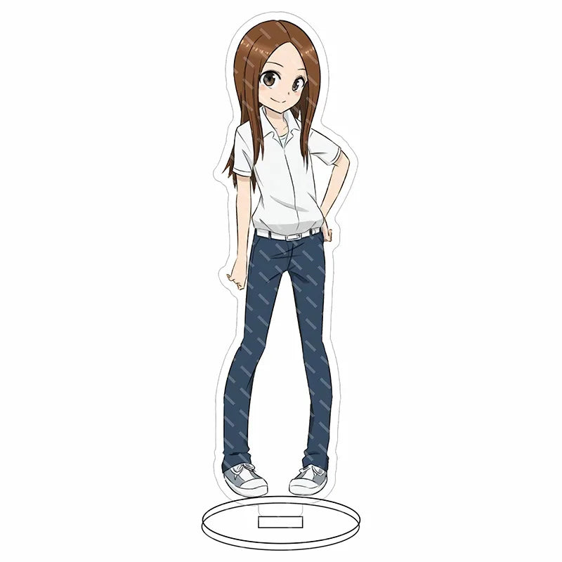16CM Anime Figure Teasing Master Takagi-san Nishikata Takagi Cos Acrylic Stand Ornaments Cute Chrismas Gifts