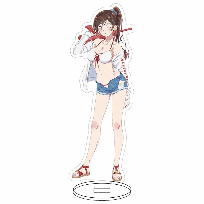 16CM Anime Figure Rent A Girlfriend‌ Ichinose Chizuru Sarashina Ruka Sakurasawa Sumi Nanami Mami Cos Acrylic Stand Ornament Gift