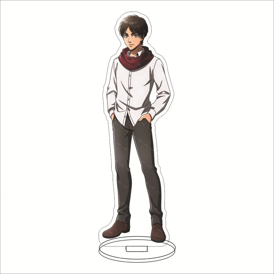 16CM Anime Figure ‌Attack on Titan Eren Jaeger Mikasa Ackerman Armin Arlert Levi Ackerman Cos Acrylic Stand Ornaments Gifts