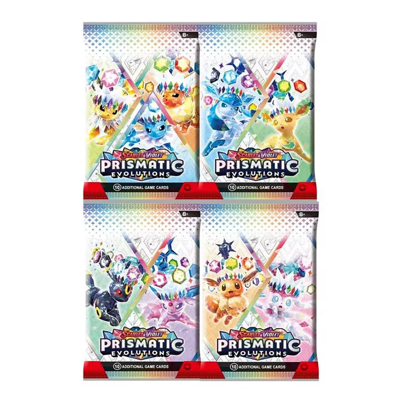 360Pcs Pokemon Card Prismatic Evolutions Scarlet Violet 151 Destined Rivals Black Bolt English Booster Battle Transaction Card