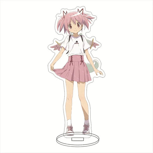16CM Anime Figure Puella Magi Madoka Magica Kaname Madoka Sakura Kyouko Akemi Homura Cos Acrylic Stand Ornaments Cute Gifts