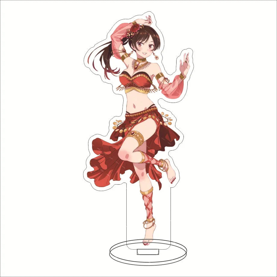 16CM Anime Figure Rent A Girlfriend‌ Ichinose Chizuru Sarashina Ruka Sakurasawa Sumi Nanami Mami Cos Acrylic Stand Ornament Gift