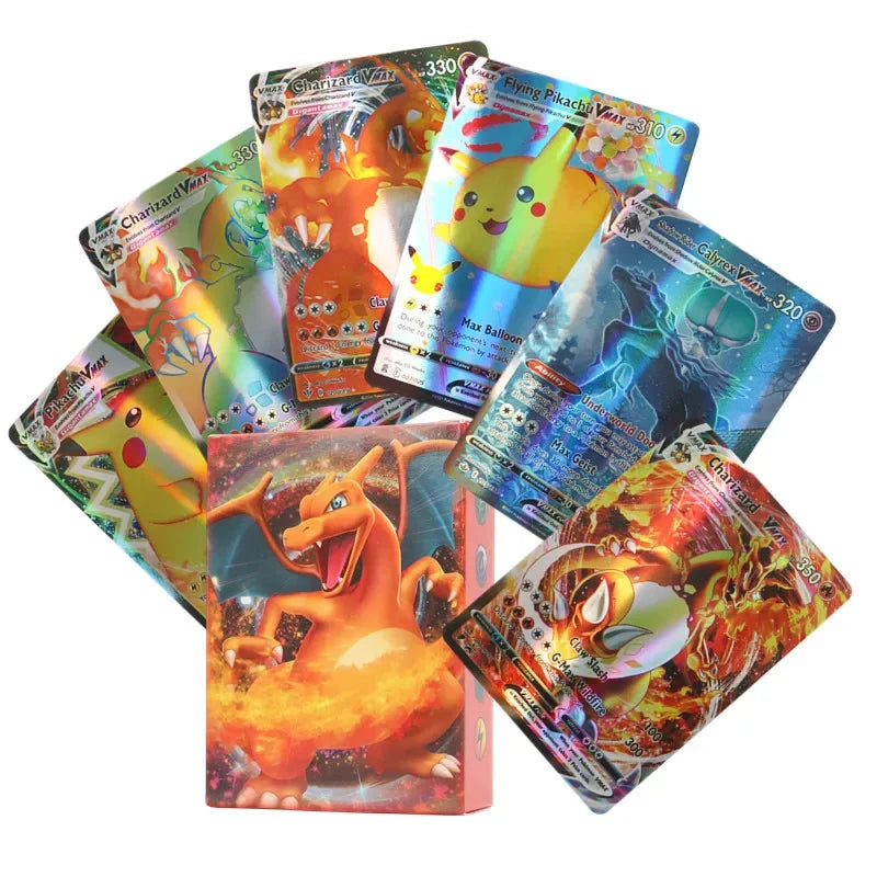 60/100Pcs English Pokemon Cards GX Tag Team Vmax EX Mega Shining Game Battle Carte Trading Collection Cards Toys Children Gifts