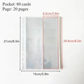 Binder Photocards Holder Sleeve Binder Cover Kpop Photo Album Simple Card Binder Collect Book Kpop School Stationery Binder