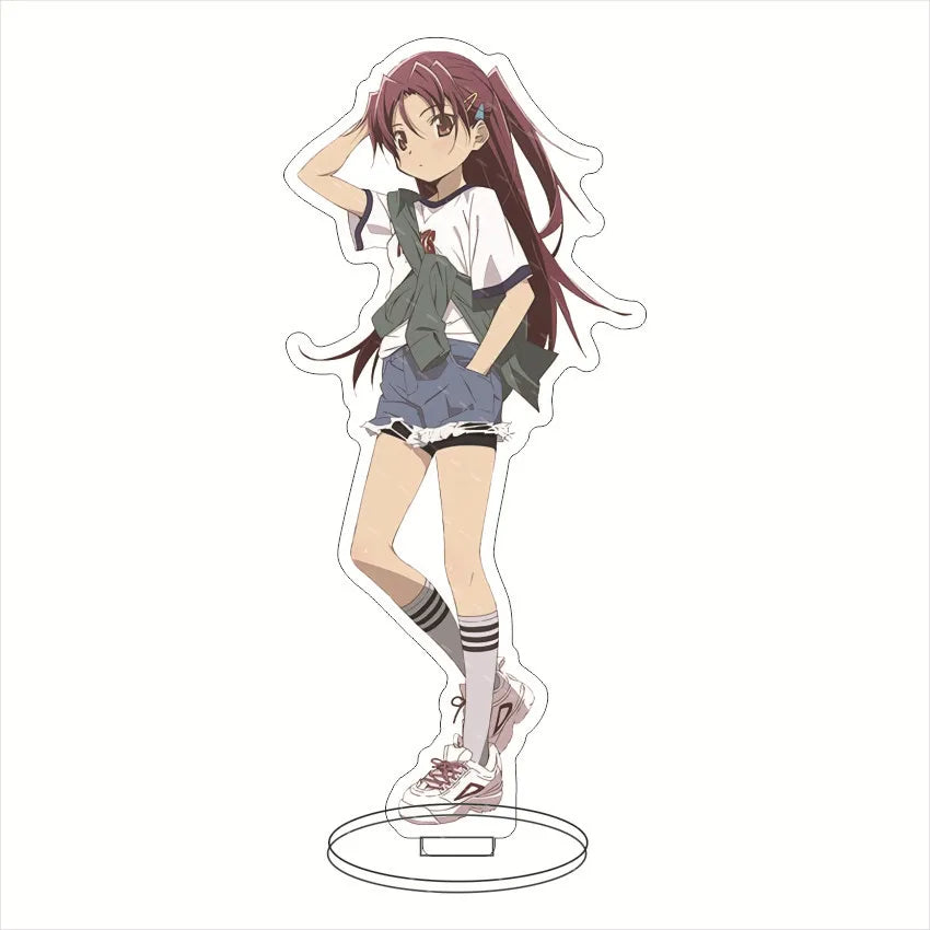 16CM Anime Figure Puella Magi Madoka Magica Kaname Madoka Sakura Kyouko Akemi Homura Cos Acrylic Stand Ornaments Cute Gifts