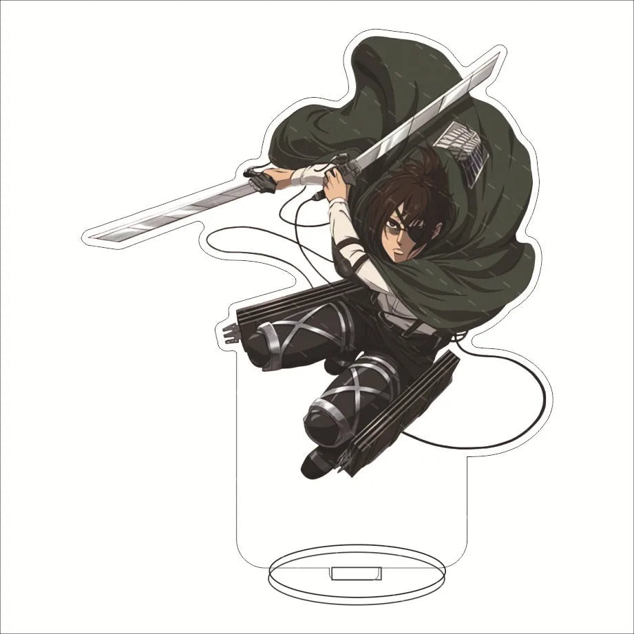16CM Anime Figure ‌Attack on Titan Eren Jaeger Mikasa Ackerman Armin Arlert Levi Ackerman Cos Acrylic Stand Ornaments Gifts