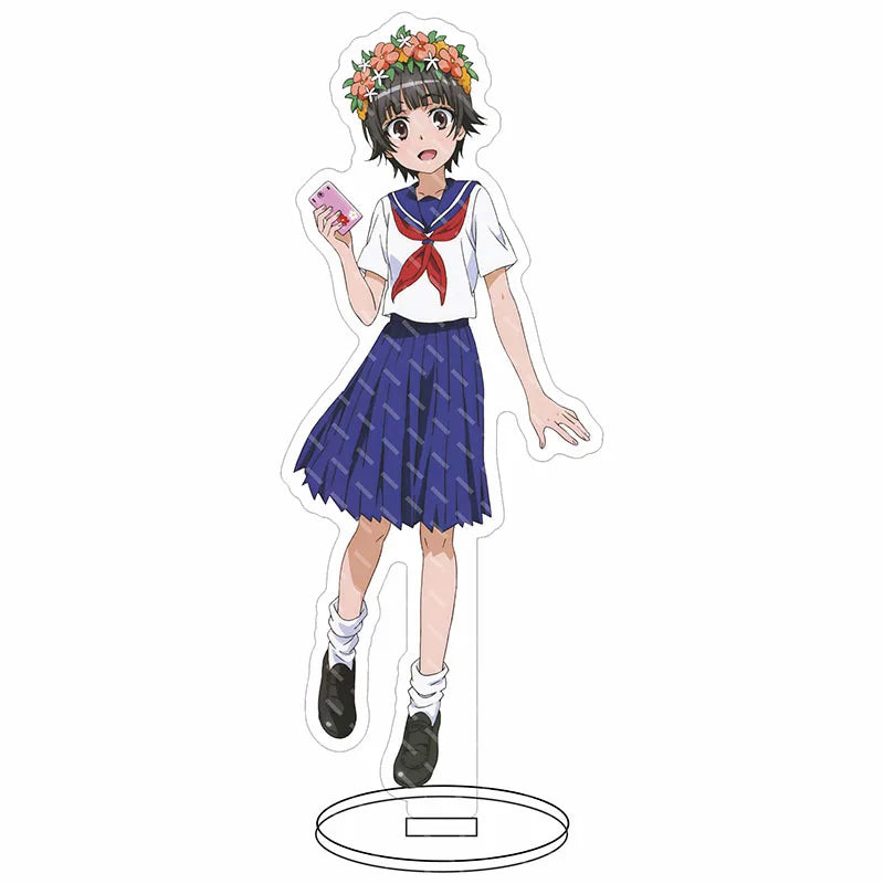 16CM Anime Figure A Certain Scientific Railgun‌ Misaka Mikoto Shirai Kuroko Uiharu Kazari Cos Acrylic Stand Ornaments Gifts