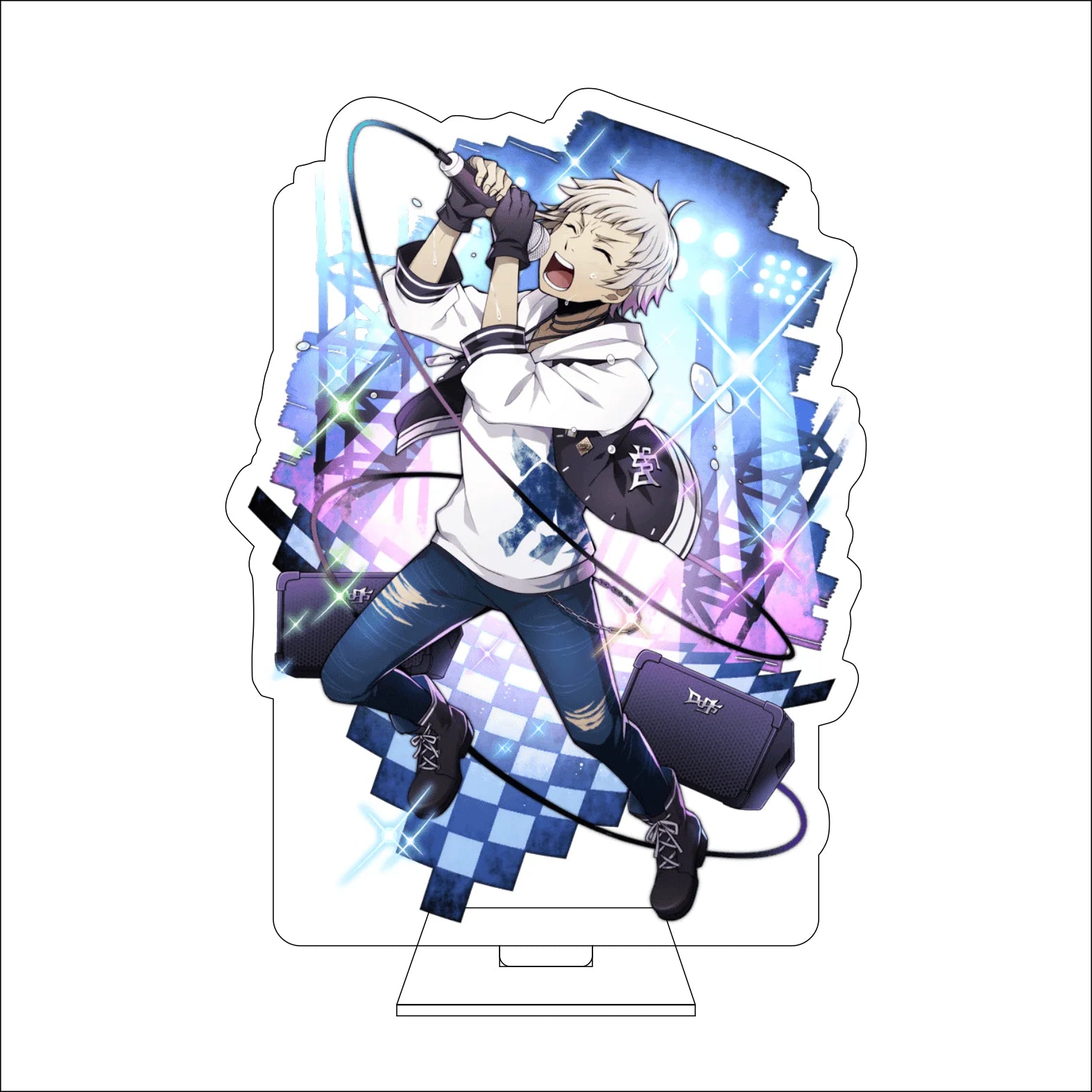 16CM Anime Bungo Stray Dogs Cosplay Acrylic Figure Stand Plate Ryunosuke Akutagawa Nakahara Chuuya Ornaments Gifts